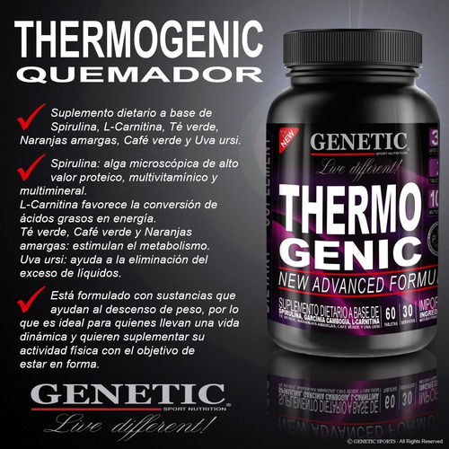 Imagen 4 de 10 de Soy Proteina Vegano 1k Quemagrasa Thermogenic Shaker Genetic