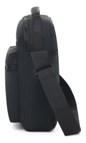 Morral Bandolera Riñonera Mochila Unisex Cruzada Capacidad Color Negro