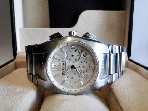 Bvlgari Ergon 40mm Cronográfo Todo Aço , Barato!!!!