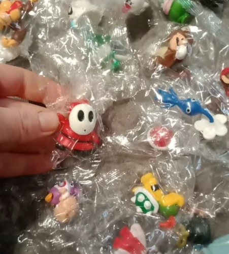 Set De 3 Figuras Coleccionables De Mario Bross 3 A 8 Cm