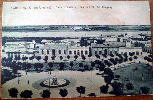 Antigua Postal Plaza De Los Treinta Y Tres  Salto 1900