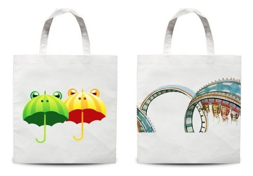 Bolsa De Poliéster Promocional Para Sublimar 3 Pz Color Blanco
