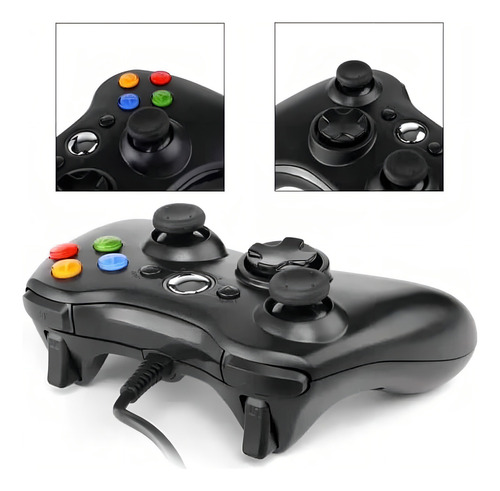 Control Para Xbox Xpad 360 Tecnolab Tl454 Color Negro