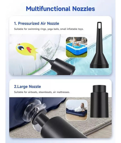 Mini Compresor De Aire Eléctrico Kit Limpieza Limpiar Polvo
