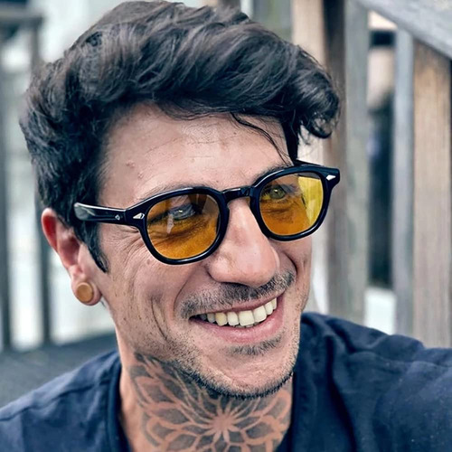 Anteojos De Sol Unisex Clásico Retro De Estilo Redondo