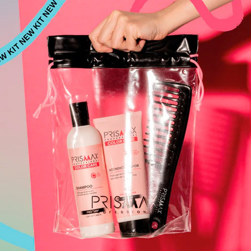 Prismax Color Care Kit Shampoo + Acondicionador + Peine 3c