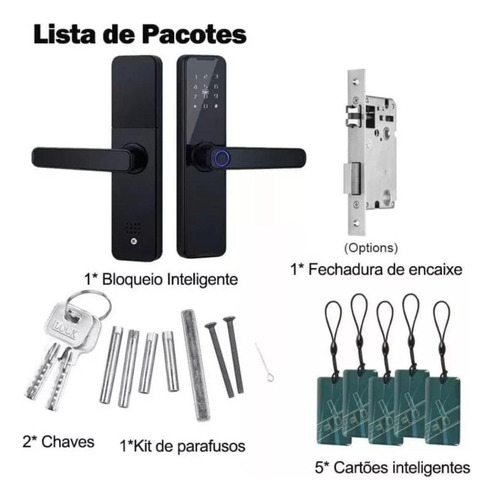 Cerradura digital electrónica inteligente con aplicación Wifi biométrica
