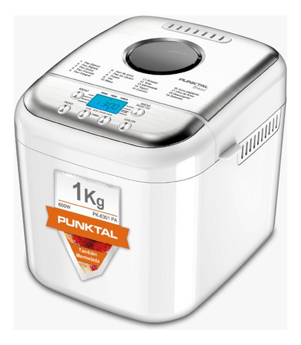 Panetera Maquina De Hacer Pan Punktal 1kg 650w Con Recetario