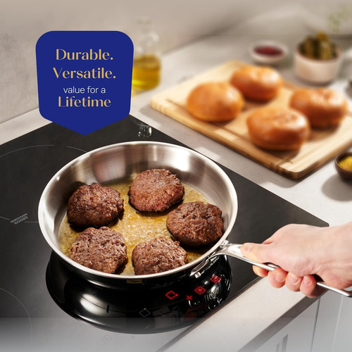 Batería De Cocina Legend Cookware Acero Inoxidable 3 Capa...