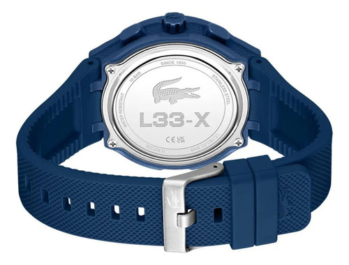 Reloj Lacoste Hombre Lc33 Multifuncion 2011370 Malla Azul Bisel Azul Fondo Azul
