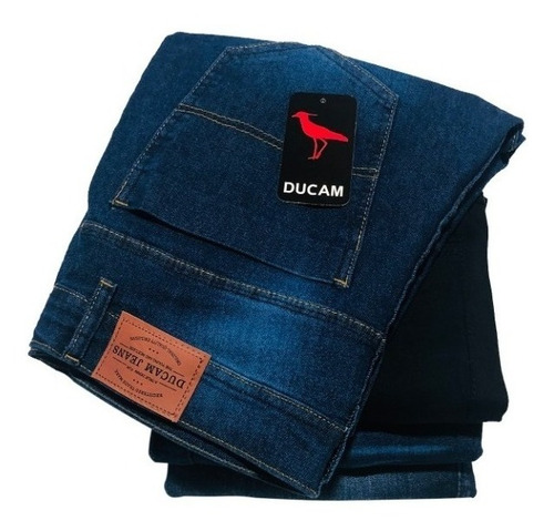 Imagem 2 de 4 de Kit 35 Calça Jeans Masculina Slim Original Elastano