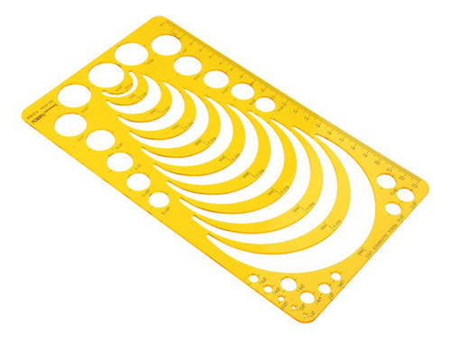 B Régua Com Círculos Para Desenho De De Plástico Material