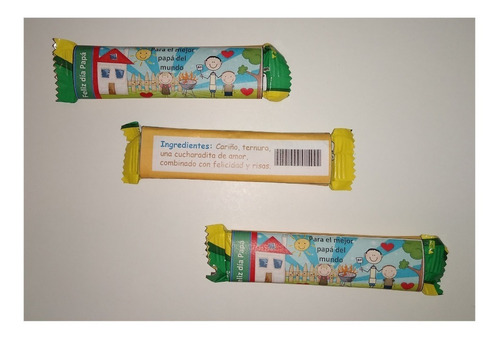 50 Chocolates Bocadín Personalizados Día Del Padre