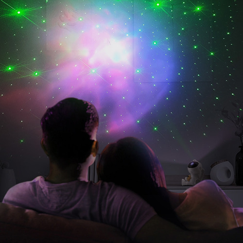 Proyector De Galaxia Astronauta Lampara Led De Noche