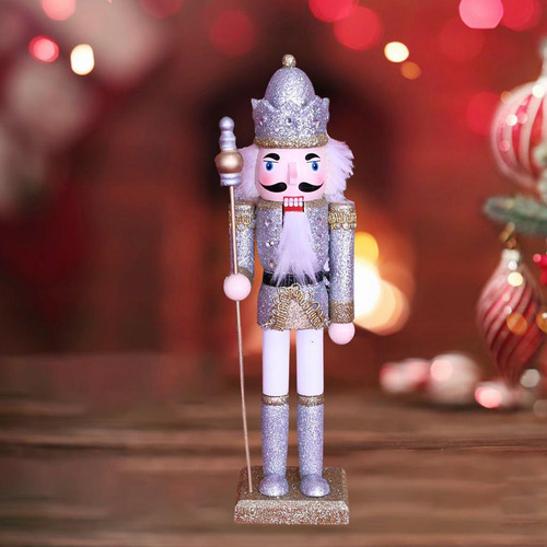 30cm Madera Cascanueces Rey Adornos Decoración De Navidad
