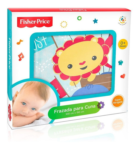 Frazada Cuna Infantil Piñata Fisher Price Animalitos