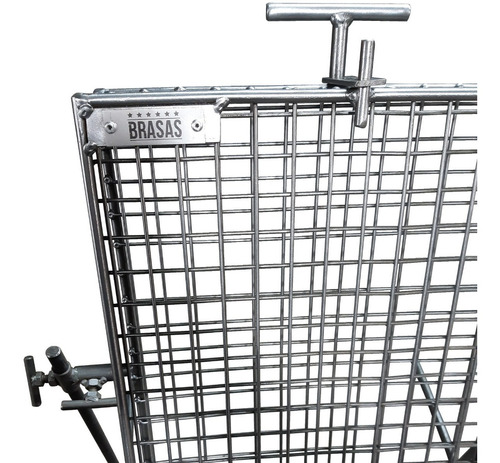 Imagen 3 de 10 de Parrilla Portatil Asador Libro Mantera Fogon Small 35x50cm