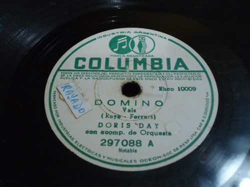 Pasta Doris Day Acomp Orquesta Columbia C69