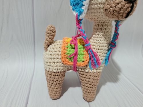 Amigurumi Llama Alpaca Guanaco Tejido Al Crochet