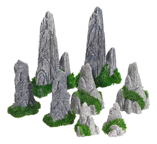 Mini Jardín Zen De Rocalla 8 Pcs Ganazono Decoración