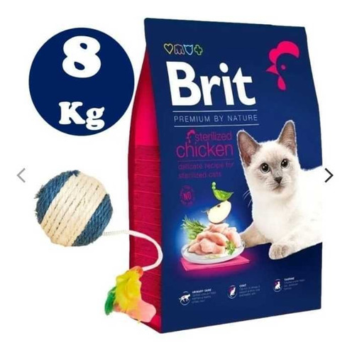 Brit Premium Gato Castrado Pollo 8kg + Regalo