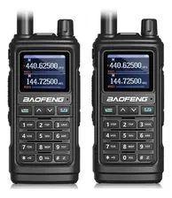 2 Radios Walkie Talkie Baofeng Uv17 Uhf/vhf 1000 Canales 10km, Radio Bidireccional De Largo Alcance, Cargador USB-C, Negro