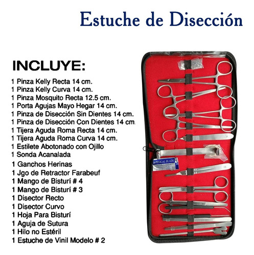 Estuche De Diseccion 20 Piezas