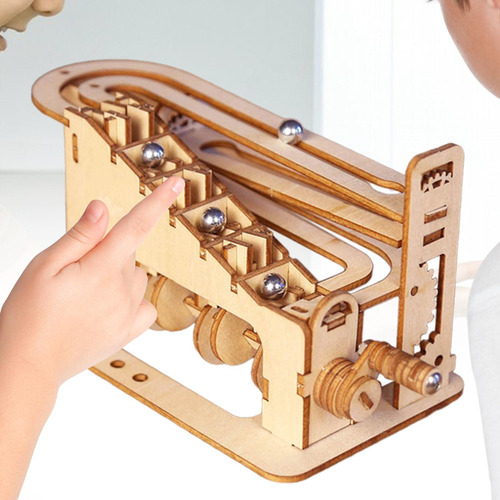 Rompecabezas De Madera 3d Diy Marble Run, Kits De