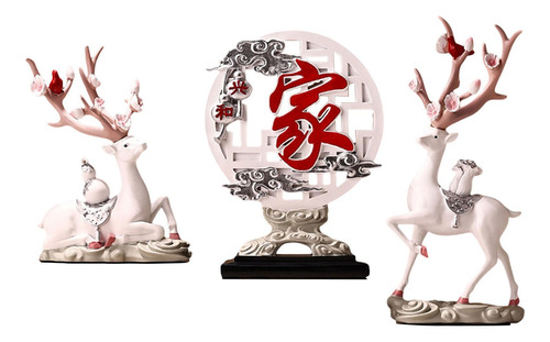 Figuritas De Renos, Estatuas De Ciervos Para Blanco