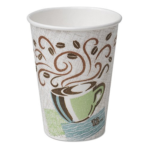 Hot Cups, Papel, 12 Oz, Diseño De Sueños De Café, 50...