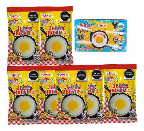 Gomita Huevito Tronador 48 Pz Jelly Huevito Hubin