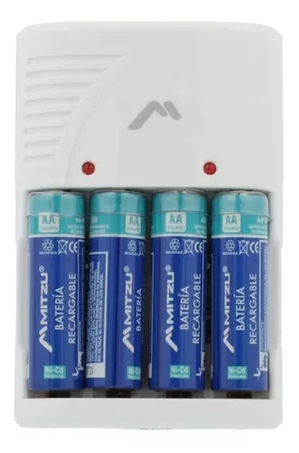 Cargador Mini Energizer para Pilas AA y AAA Ni-MH, 4 pzas.