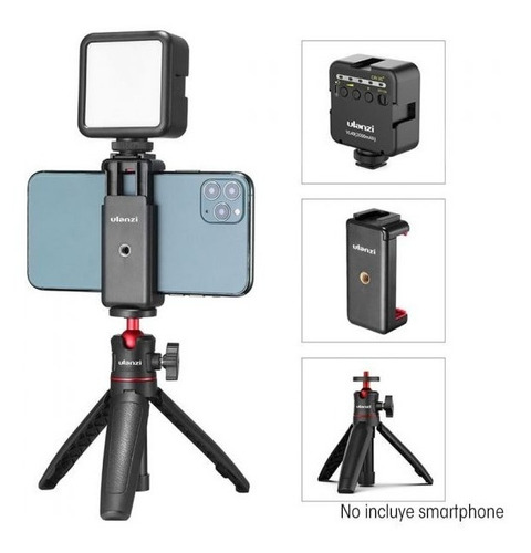 Kit Vlogging Lámpara Tripie Y Soporte Para Smartphone Ulanzi