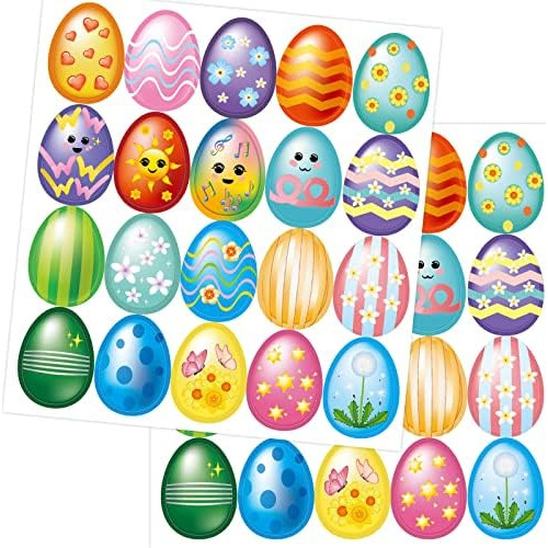 Emoji Pegatinas De Huevos De Pascua Para Niños 200 Piezas De