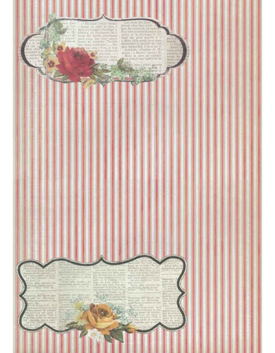 Papel Com Estampa Coleção Country Ref C49