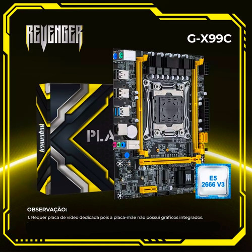 Kit Upgrade - Xeon 20 Núcleos 3.5ghz + Placa Mãe + 16gb Ddr4