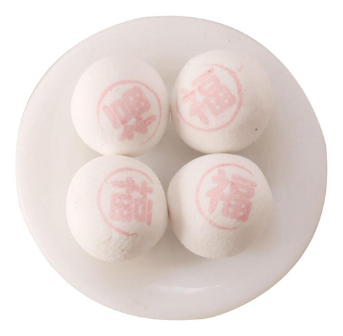 4x Casa De Muñecas Postres Chinos Juegos De Imaginación Fu