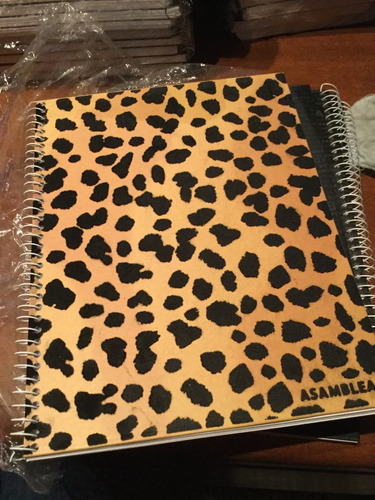 Cuaderno Universitario Leopardo Animal Print Cuadric. 80 Hoj