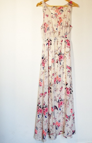 Imagen 7 de 10 de Vestido Maxi Largo Sin Mangas Floreado, Talla 38