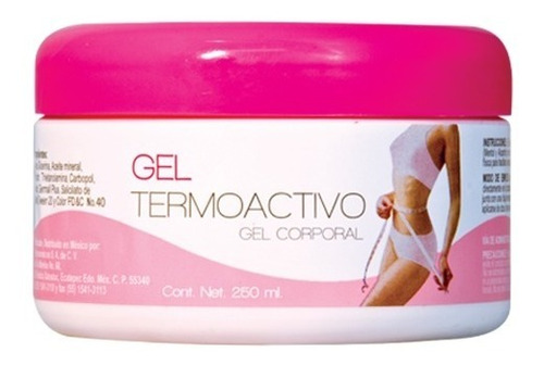 Gel Termoactivo Corporal Reductivo 250g