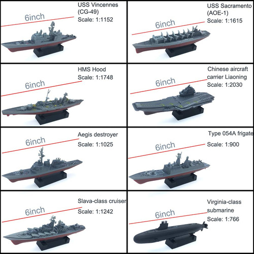 Rompecabezas 3d Kvvdi 8 Juegos Portaaviones Submarino Plásti
