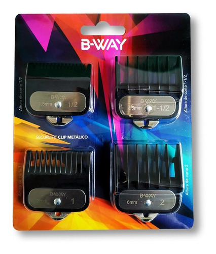 Kit 4 Peines De Alza Premium B-way Nº 0,5 1 1,5 2 Wahl