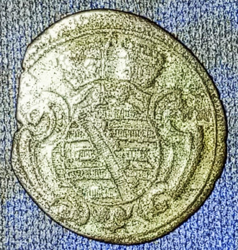 Alemania Saxe Meiningen 1 Heller 1743 Cobre Antigua Escasa