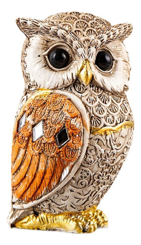 Owl Estátua Decoração De Acentuações Quarto Amarelo