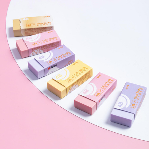Borradores Rectangulares Surtidos 6 Unidades Colores Macaron