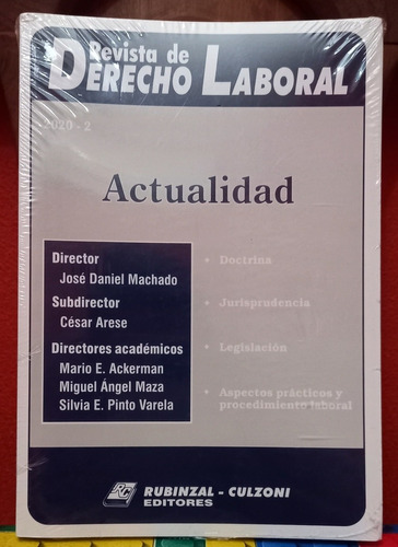 Revista De Derecho Laboral Rubinzal- Culzoni Editores 2020-2