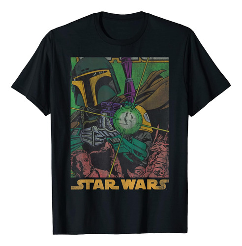 Camiseta De Cómic Vintage De Boba Fett De Star Wars