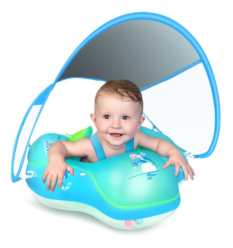 Laycol - Flotador Inflable Para Beb Con Toldo De Proteccin S