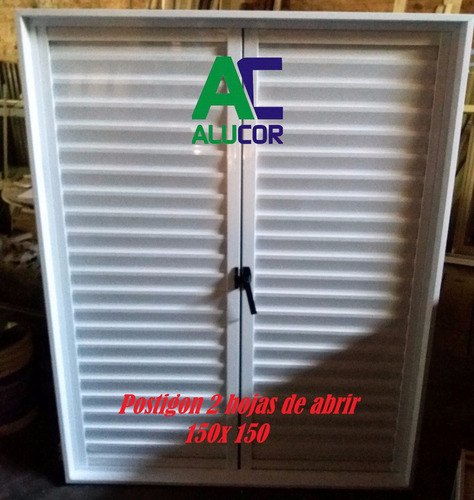 Postigon Aluminio 120 X 200 Blanco