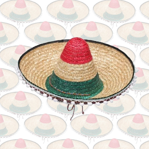 Sombrero Gorro Mexicano Mariachis Con Borlas Cotillon X6